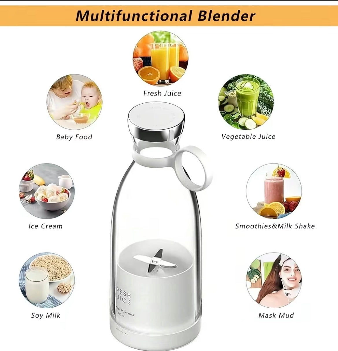 Portable Electric Juicer Blender
