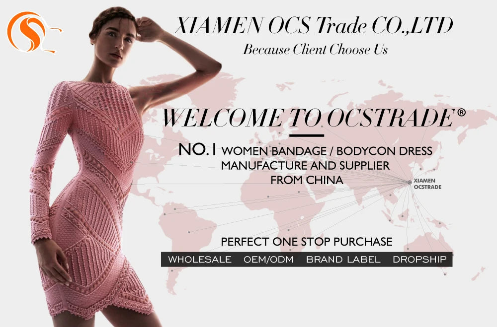Women's Fashion Summer Sexy Elegant Long Sleeve Short Bodycon Two Piece Set Top and Skirt Bandage Dress White Cocktail Party