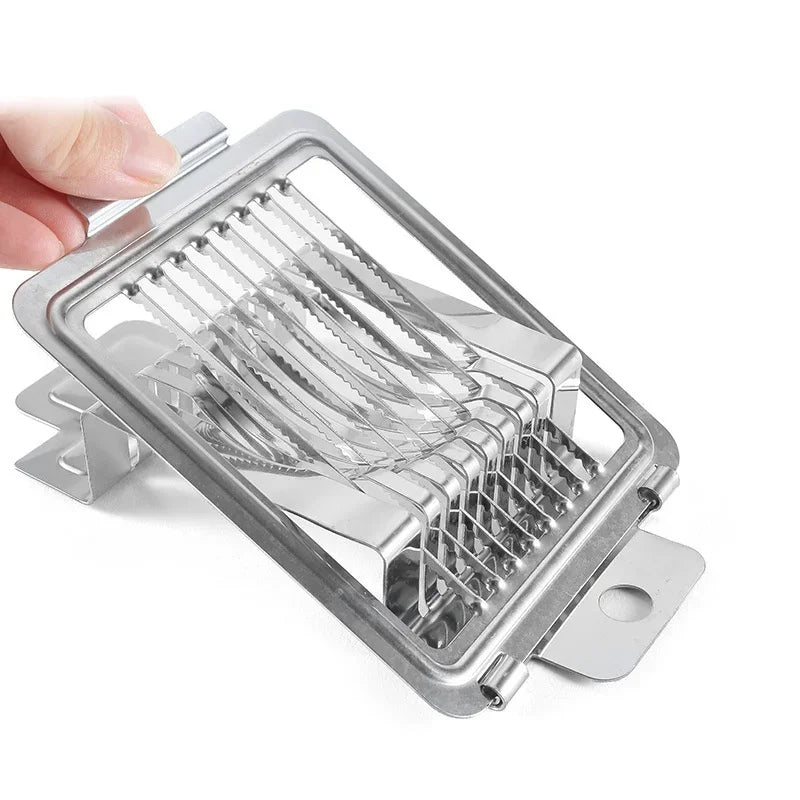 Stainless Steel Eggs Cutter Boilded Eggs Slicer Sectioner Cutter Mold Flower-Shape Luncheon Meat Cutter Home Kitchen Accessories