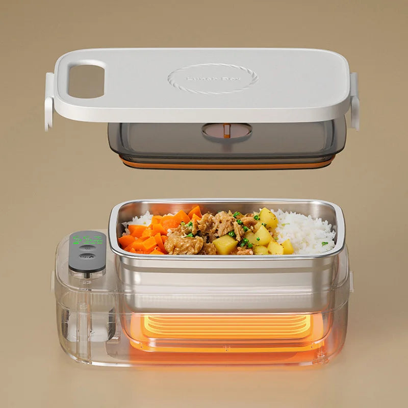 Constant Temperature Electric Lunch Box 14000mAh 1L Large Capacity Electric Lunch Box 304 Stainless Steel Insulation Lunch Box