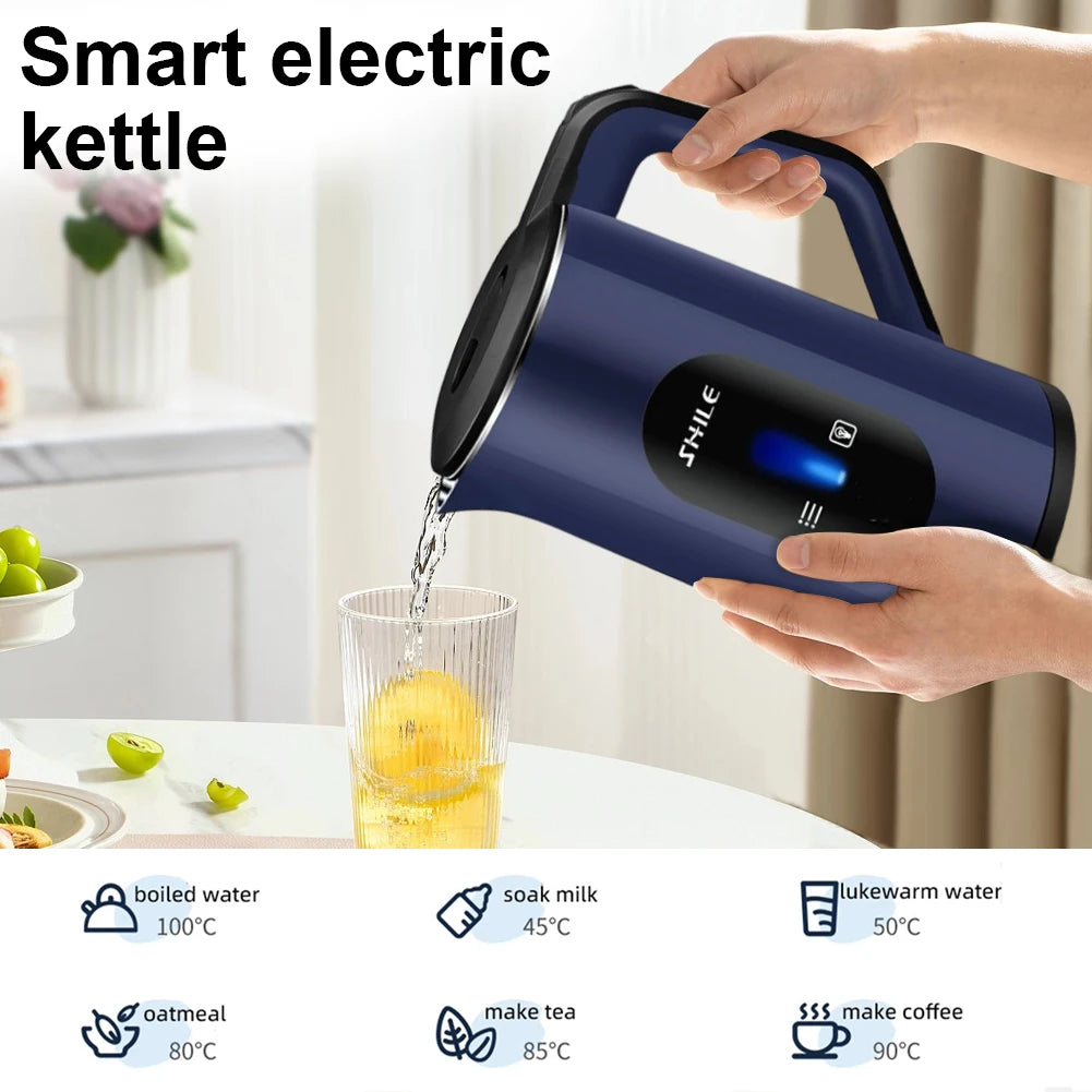 2.2L 1500W Water Boiler Stainless Steel Fast Boil Electric Kettle Hot Multifunctional Boil Water Pot For Home Making Tea Coffee