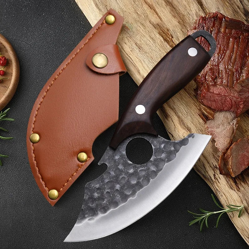WXCOO Kitchen Knife Hand-Forged Boning Knife for Fish Meat Cutting Stainless Steel Barbecue Knife Houshold Cooking Accessories