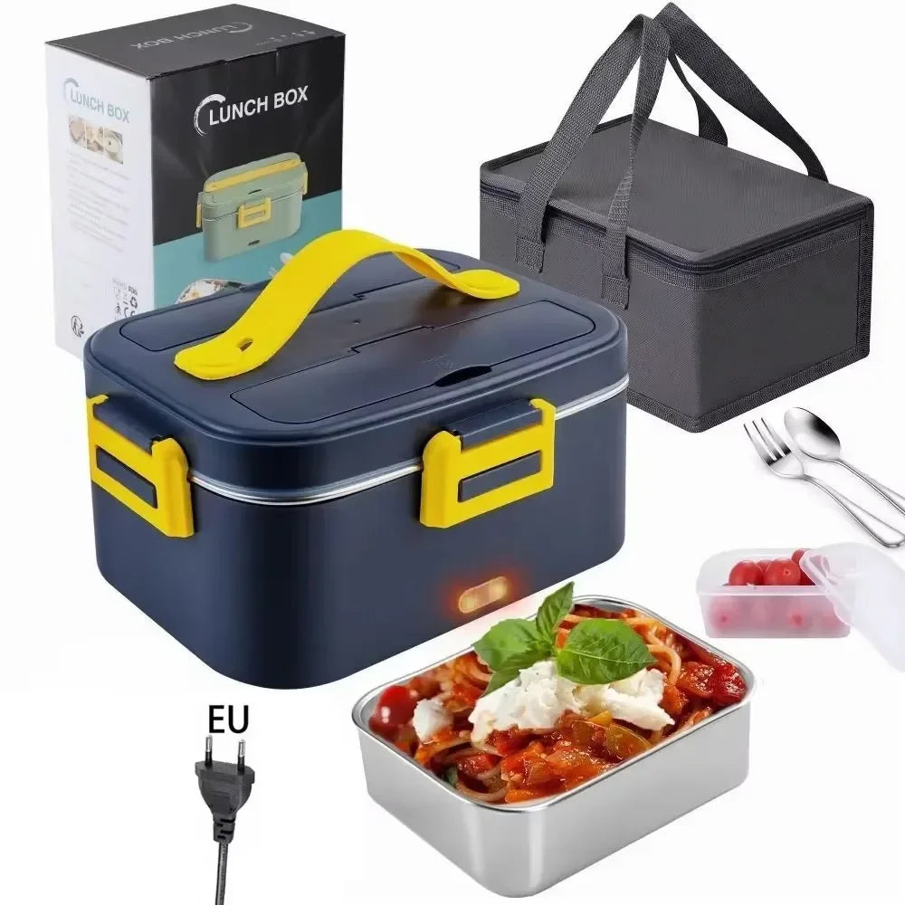 1.8 L 75W Electric Lunch Box Food Warmer Side Leak Proof Portable Lunch Heater for Commuters and Truck Drivers