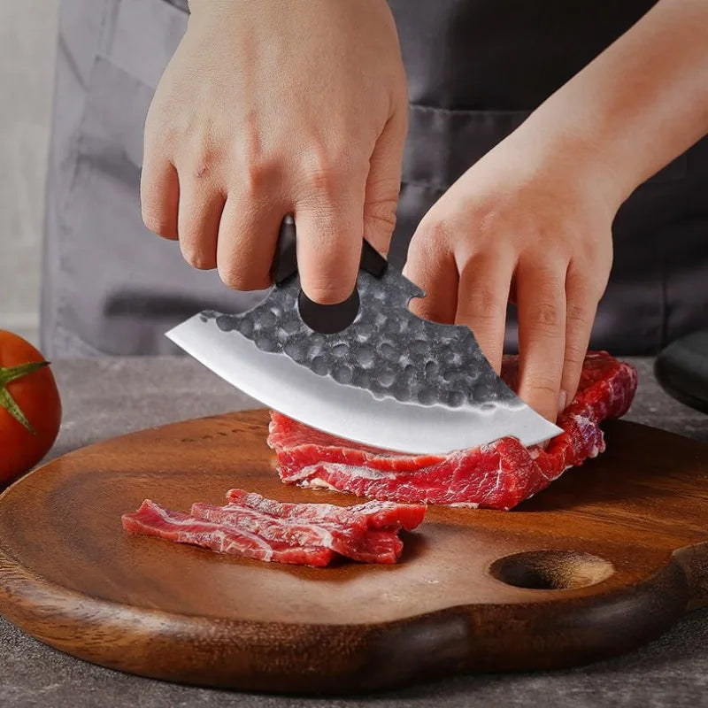 WXCOO Kitchen Knife Hand-Forged Boning Knife for Fish Meat Cutting Stainless Steel Barbecue Knife Houshold Cooking Accessories