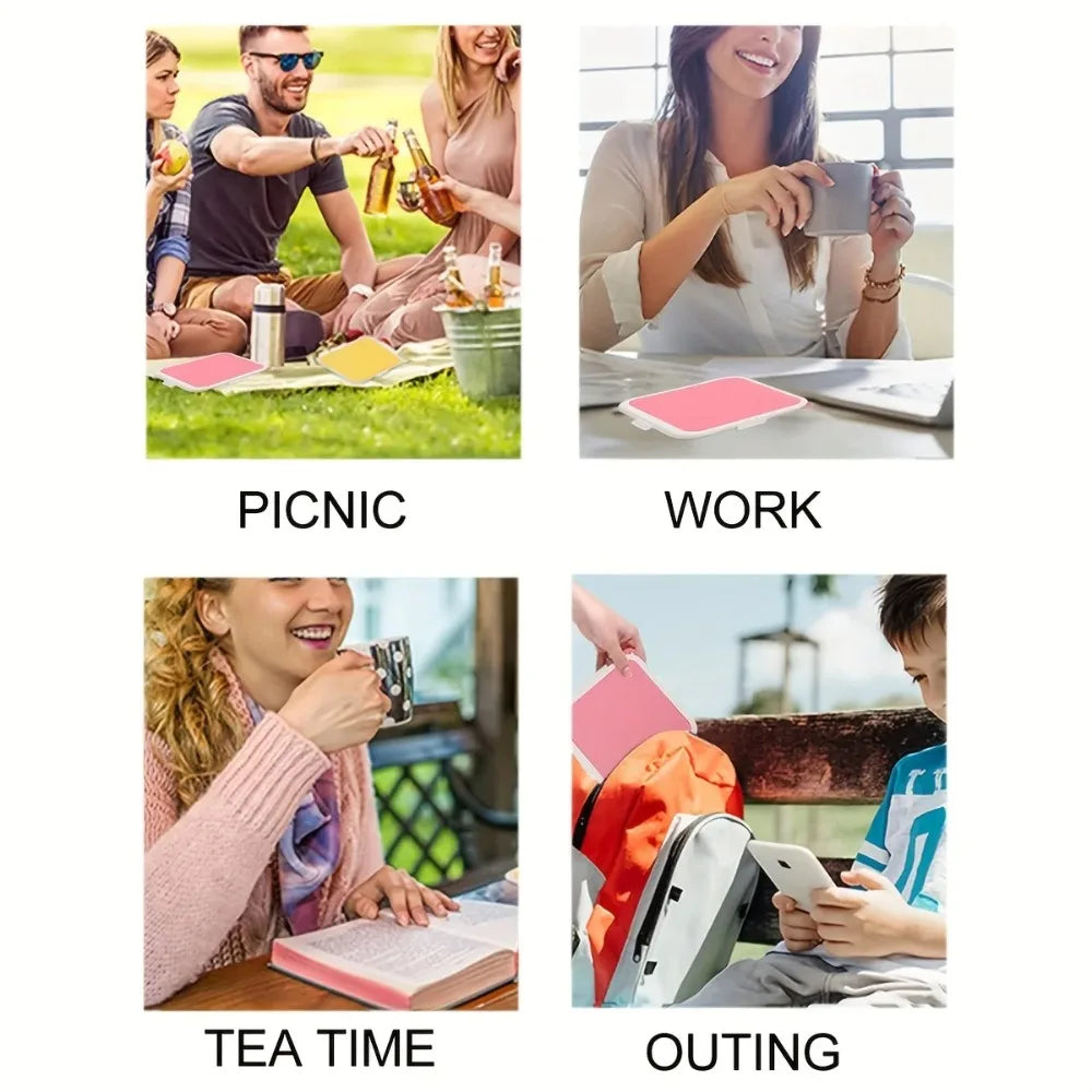 Silicone Sandwich Storage Box Sandwich Containers Heated Snap Off for Fruit Salad Snacks Food Lunch Box for Picnic Travel