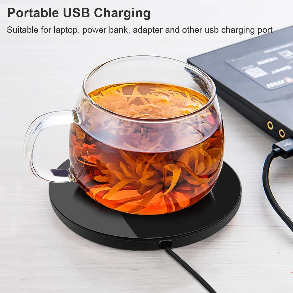 Mug Warmer USB Cup Heater Coffee Cup Heating Pad Electic Milk Tea Thermostatic Coasters Cup Warmer Mug Warmer for Office Home