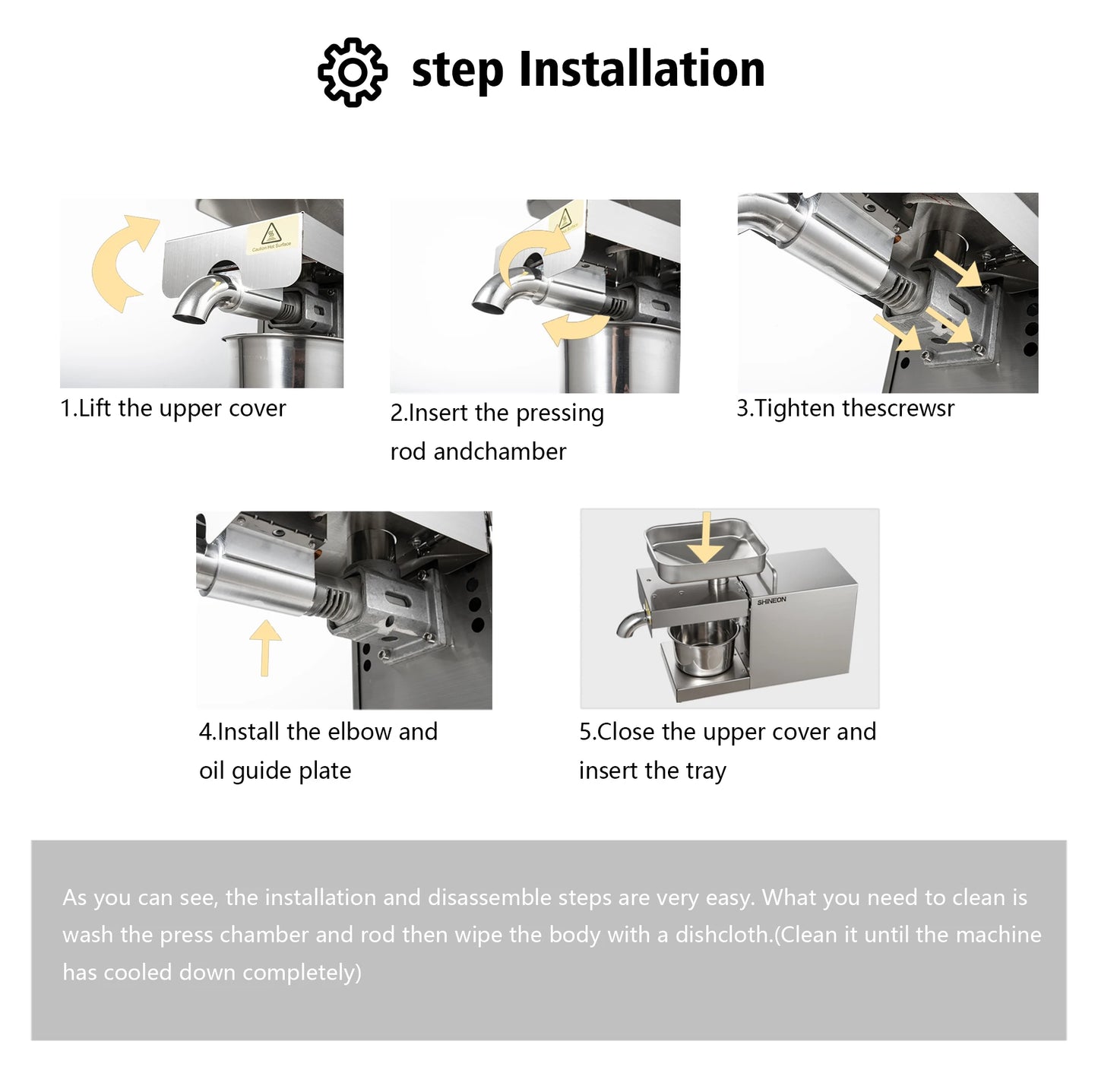 SUSWEETLIFE M9 new stainless steel oil press household commercial small full automatic hot and cold domestic oil press low noise