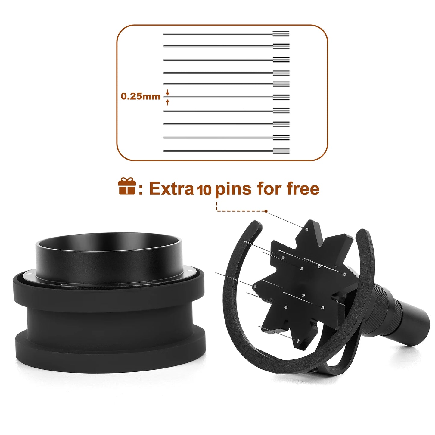 IKAPE Wdt Tool Espresso Rotary 51MM 51MM 58MM,Espresso Coffee Stirrer With Dosing Funnel&Stand Coffee Maker Accessories