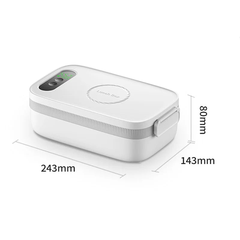 Constant Temperature Electric Lunch Box 14000mAh 1L Large Capacity Electric Lunch Box 304 Stainless Steel Insulation Lunch Box