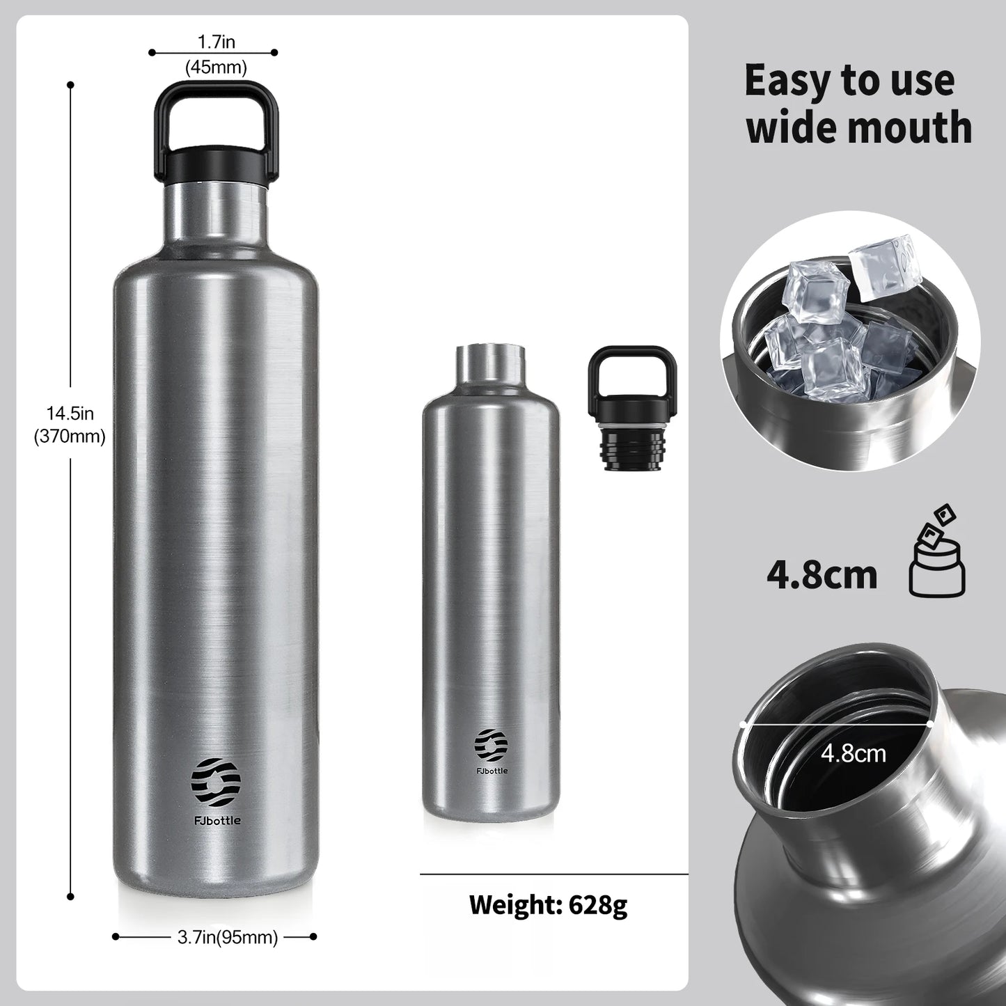 FEIJIAN 1750ml Large-capacity thermos cup Stainless Steel Thermos Bottle with Portable cloth bag