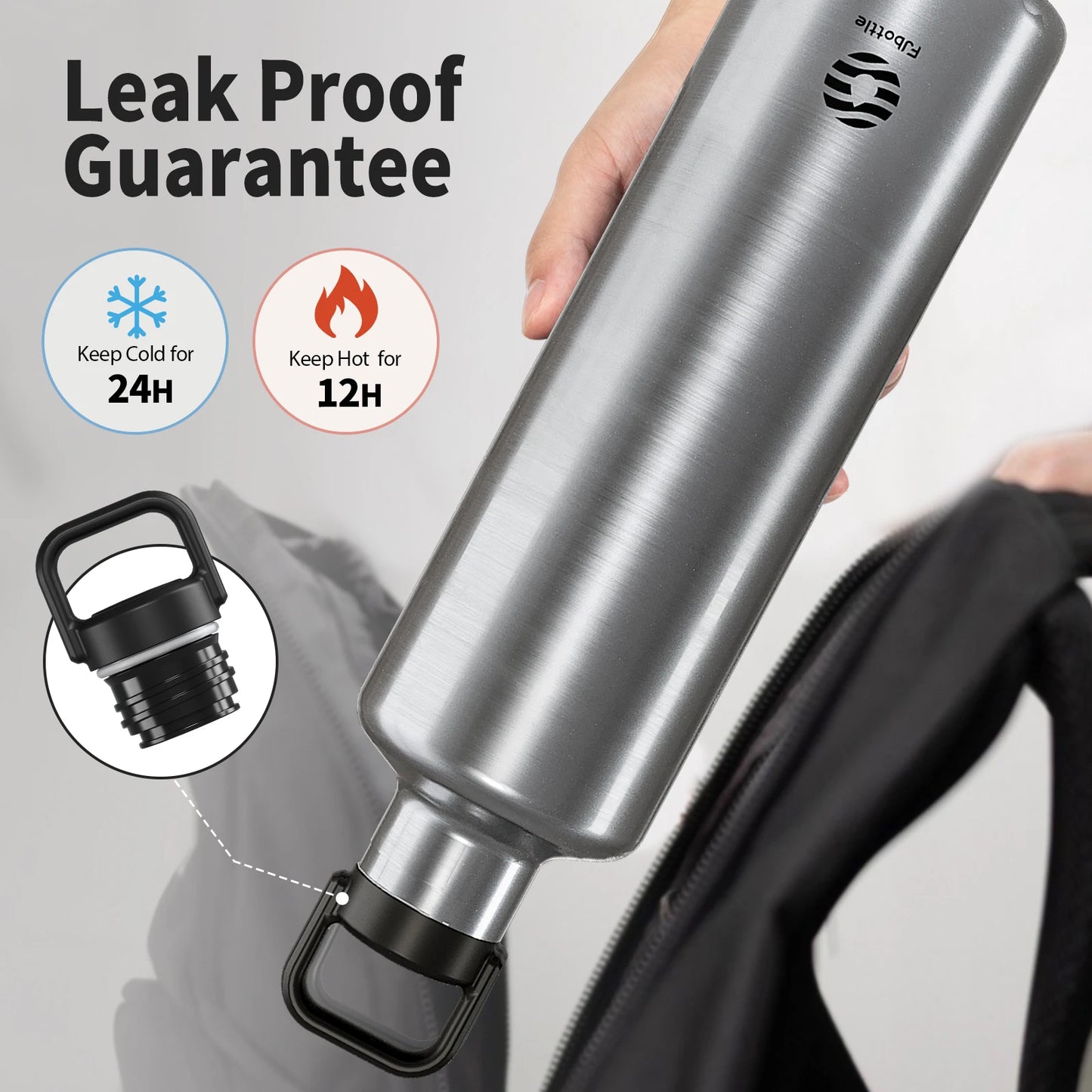 FEIJIAN 1750ml Large-capacity thermos cup Stainless Steel Thermos Bottle with Portable cloth bag