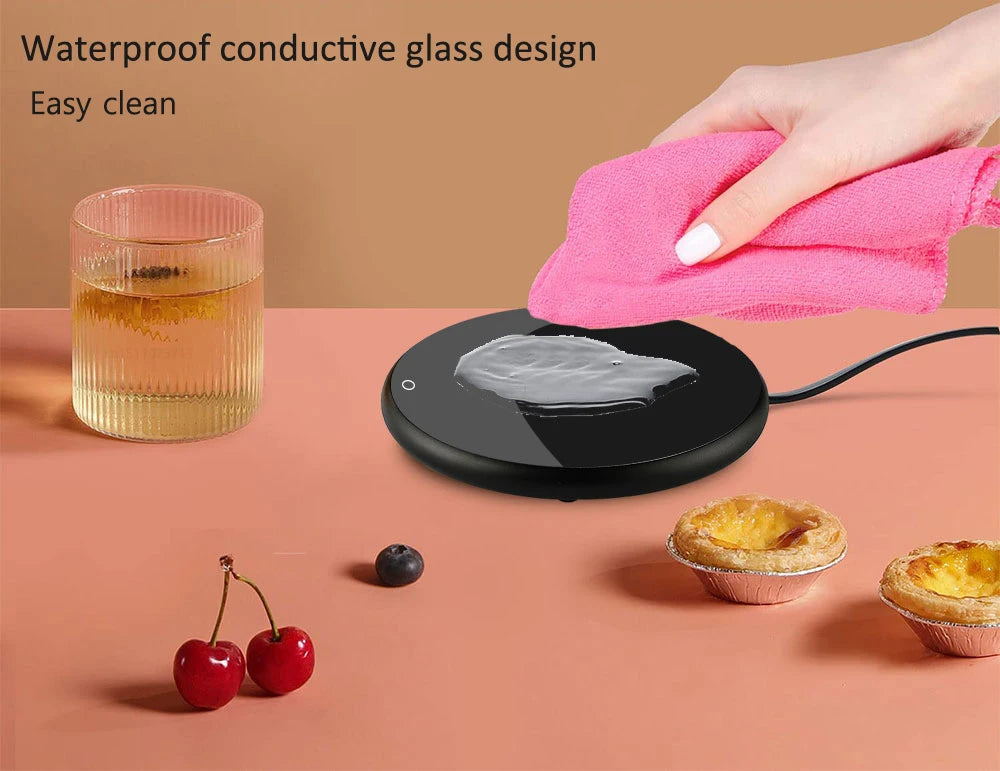 Mug Warmer USB Cup Heater Coffee Cup Heating Pad Electic Milk Tea Thermostatic Coasters Cup Warmer Mug Warmer for Office Home
