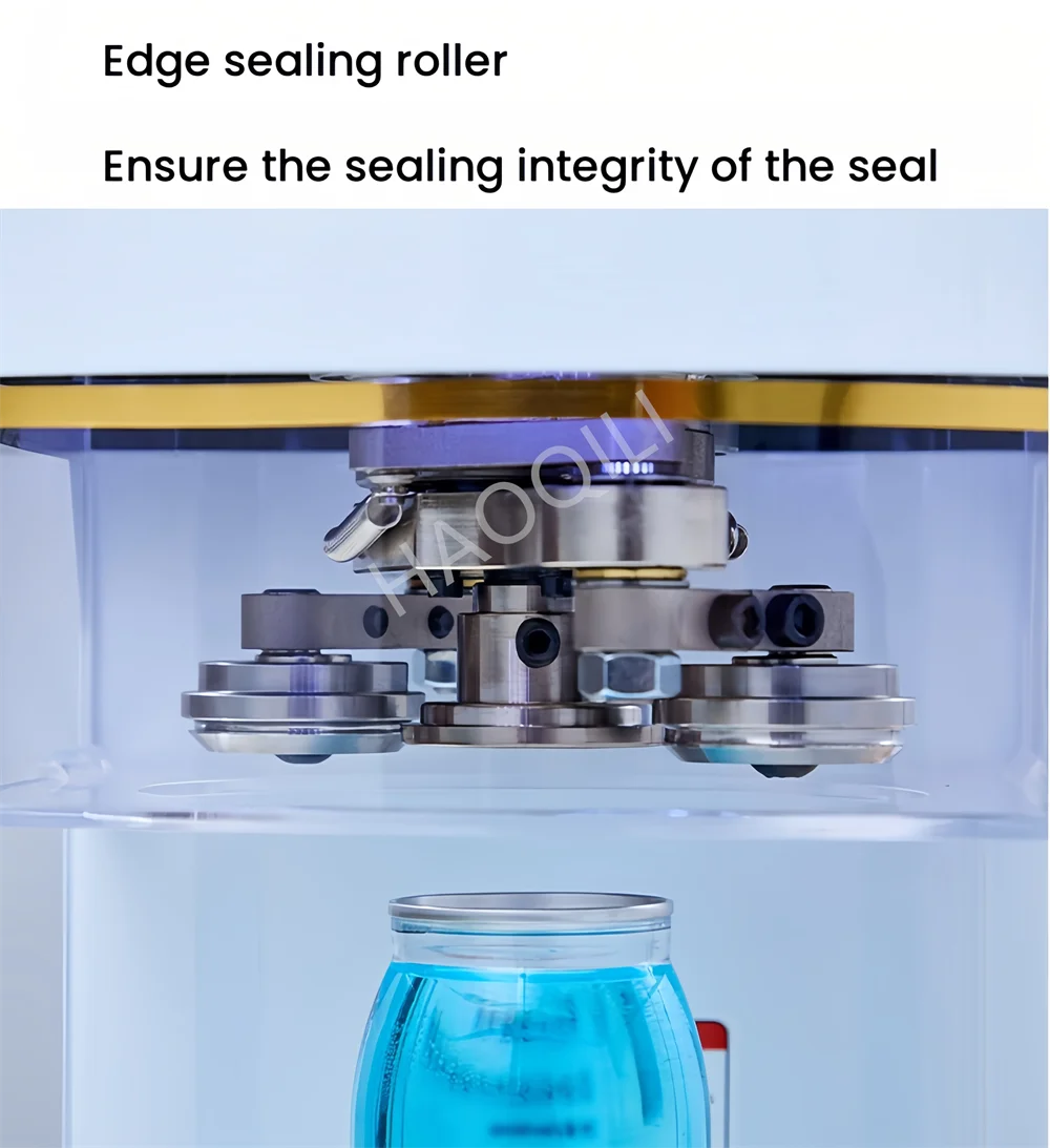 Intelligent Tin Can Sealing Machine Automatic Rotary 55mm PET Bottle Can Seamer Beer Can Sealer For Food Beverage