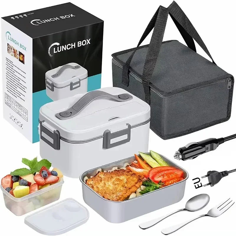 1.8 L 75W Electric Lunch Box Food Warmer Side Leak Proof Portable Lunch Heater for Commuters and Truck Drivers