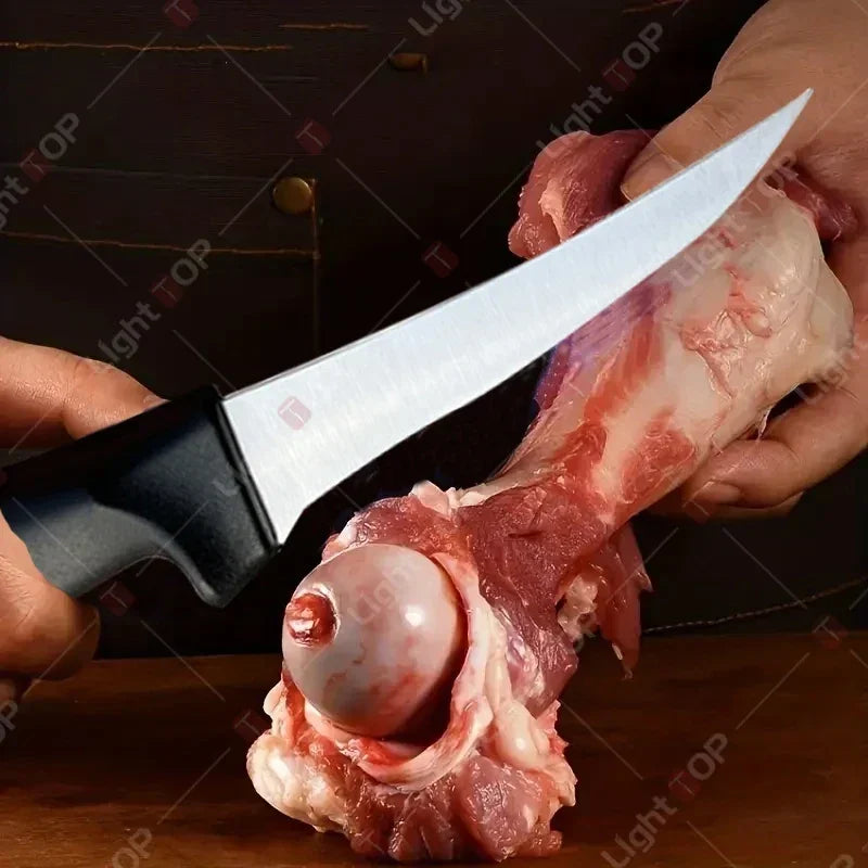 Professional Kitchen Knives Fillet Boning Knife for Fish Meat Cleaver Butcher Knife Stainless Steel Chef Knife with Cover