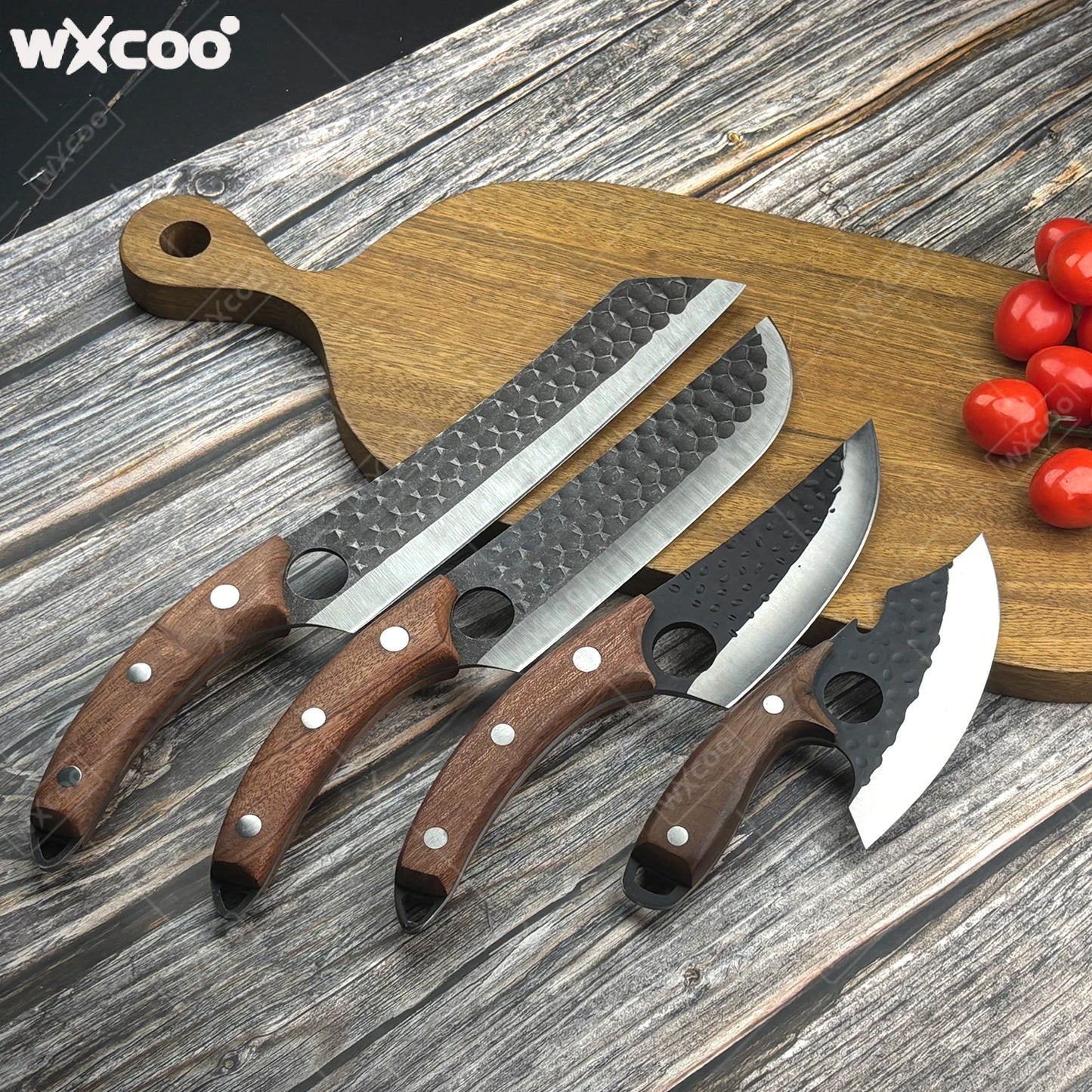 WXCOO Kitchen Knife Hand-Forged Boning Knife for Fish Meat Cutting Stainless Steel Barbecue Knife Houshold Cooking Accessories