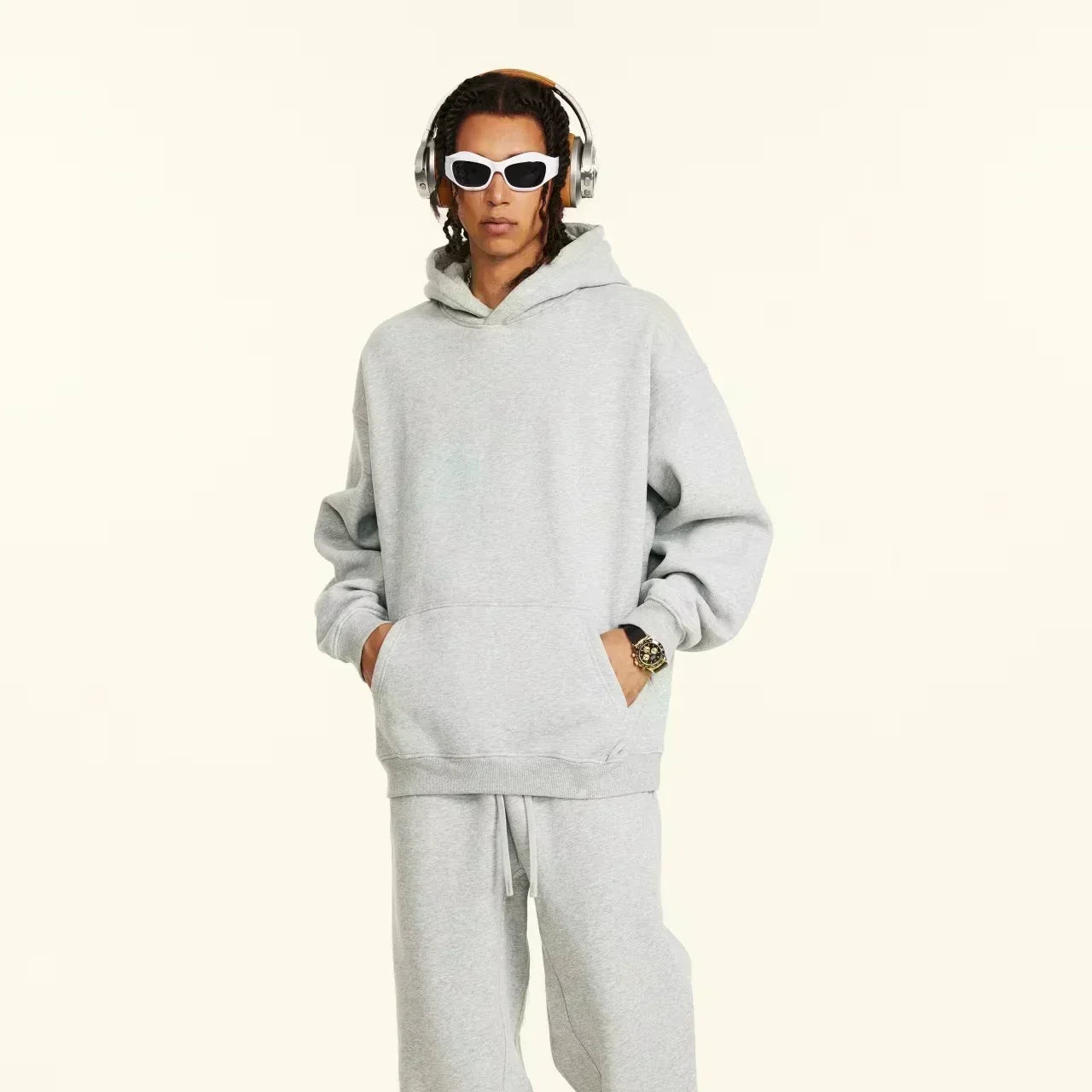 Unisex Pullover Hooded Sweatshirt - Casual Streetwear for Autumn Winter Fall Season Perfect for Gym Workout and Everyday Wear
