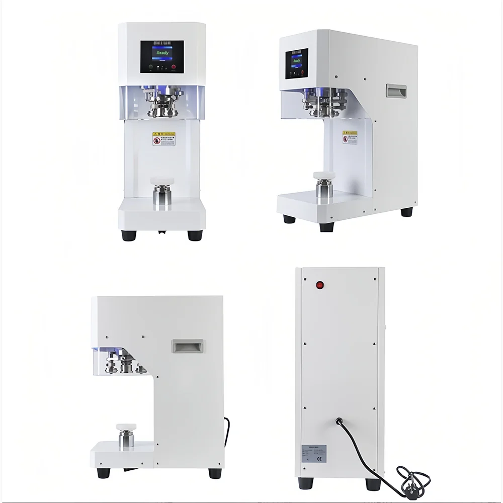 Intelligent Tin Can Sealing Machine Automatic Rotary 55mm PET Bottle Can Seamer Beer Can Sealer For Food Beverage