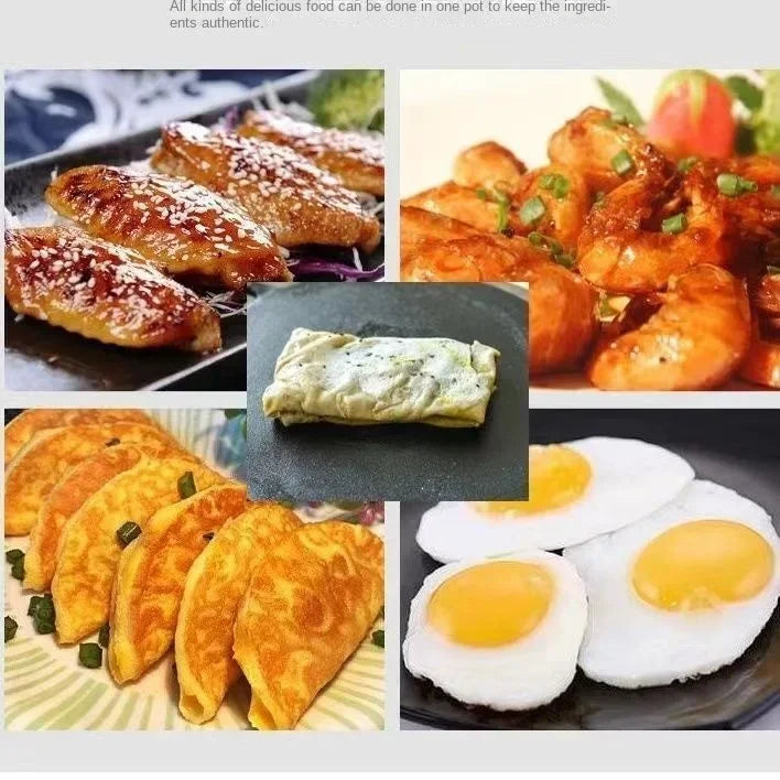 20/23/26cm Cast Iron Flat Pan, Household Uncoated Pancake Pan, Hand-held Pancake, Non-stick Pancake, Kitchen Baking Tool