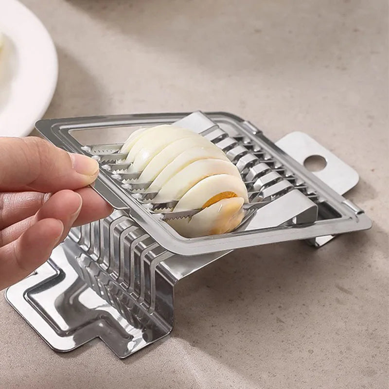 Stainless Steel Eggs Cutter Boilded Eggs Slicer Sectioner Cutter Mold Flower-Shape Luncheon Meat Cutter Home Kitchen Accessories