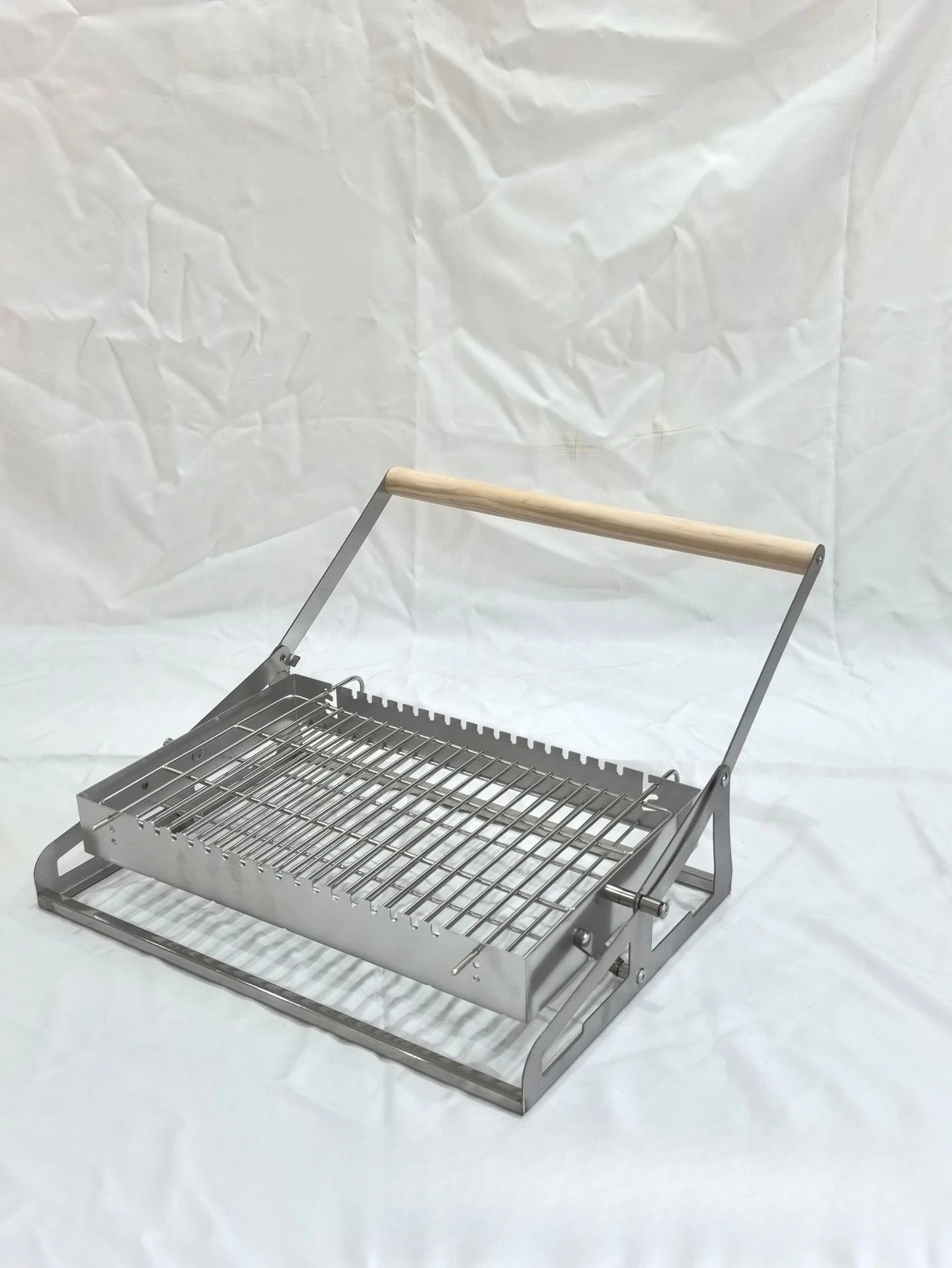 Portable Charcoal BBQ Grill Detachable Flip Outdoor Rotating Barbecue Rack