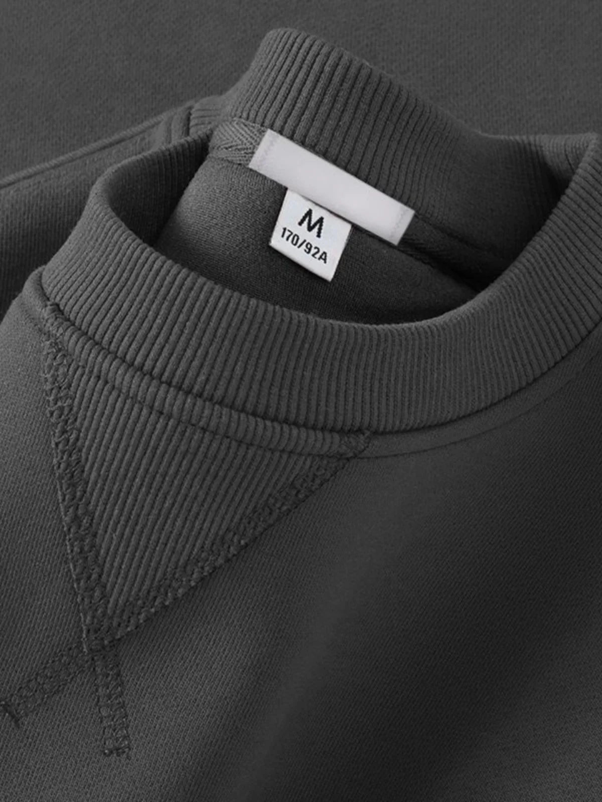 Unisex round Neck Sweatshirt Pure Color American Sle Spring Autumn Casual Jacket Loose Fit Cotton Polyester Easy Care